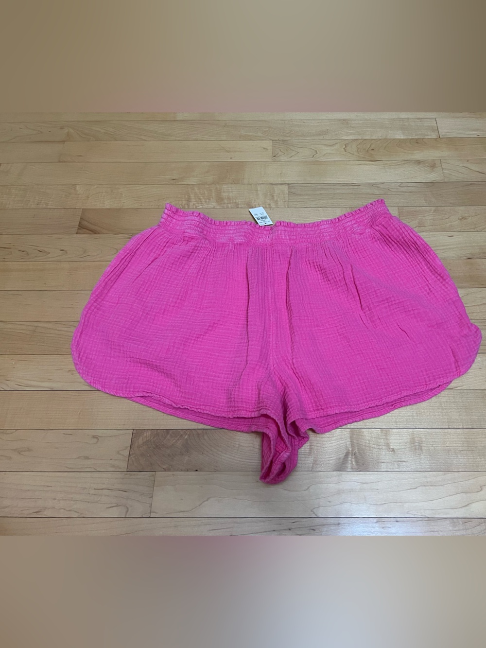 Aerie Cotton Gauze Shorts Pink XL NWT